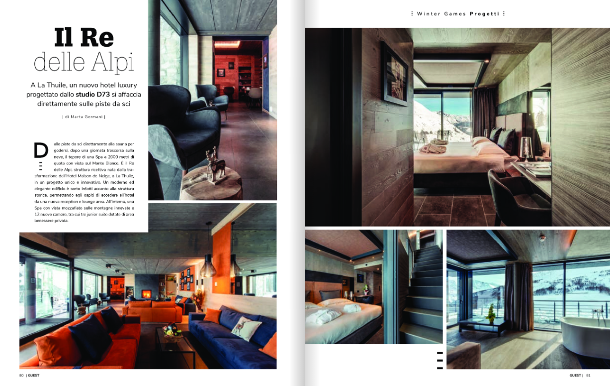 D73 on Guest Magazine with Re delle Alpi