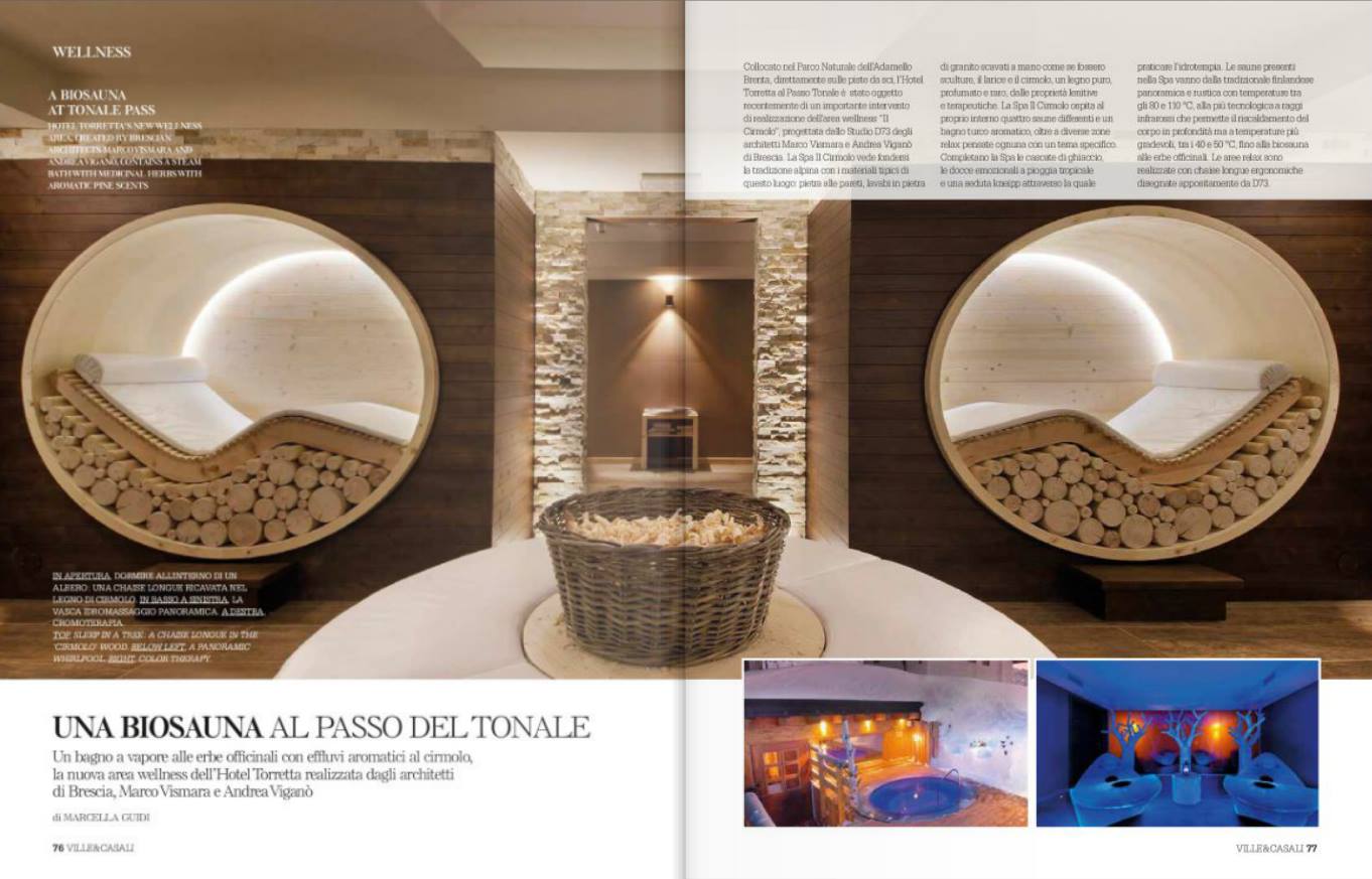 Studio D73 on Ville&Casali magazine for the January issue